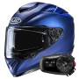 Casque Integral HJC RPHA 72 Semi Flat Metallic Blue + Kit Bluetooth 5S Solo