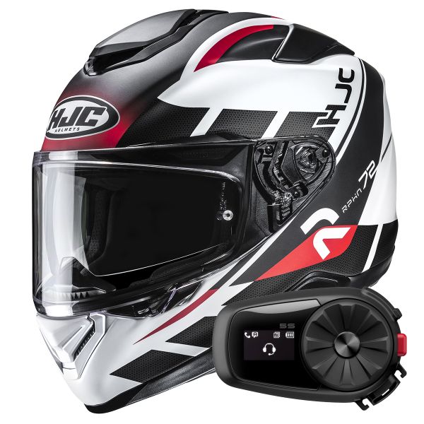 Casque Integral HJC RPHA 72 Value MC1SF + Kit Bluetooth 5S Solo