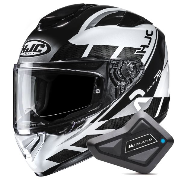 Casque Integral HJC RPHA 72 Value MC5 + Kit Bluetooth BT Mini