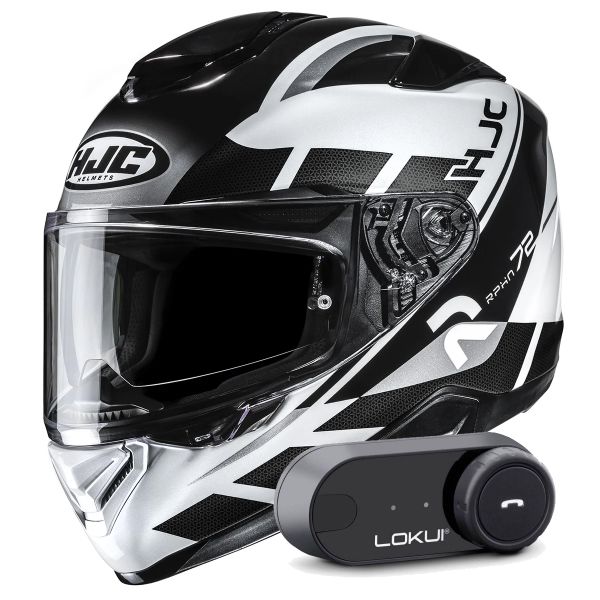 Casque Integral HJC RPHA 72 Value MC5 + Kit Bluetooth Lokui K30