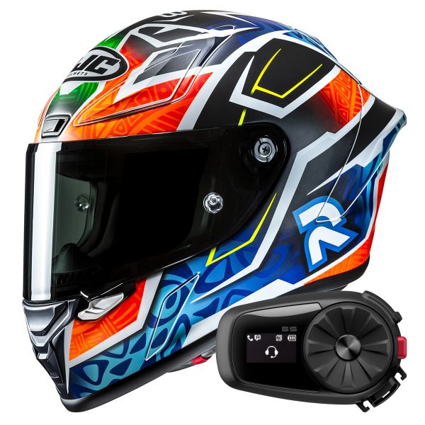 Casque Integral HJC RPHA1 Binder Replica 2024 MC27SF + Kit Bluetooth 5S Solo