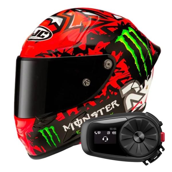 Casque Integral HJC RPHA1 Fabio Quartararo Replica II + Kit Bluetooth 5S Solo