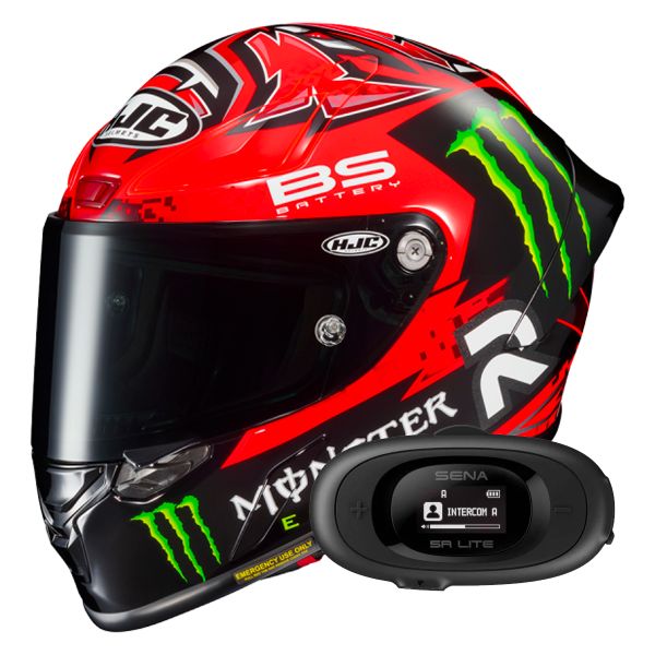 Casque Integral HJC RPHA1 Fabio Quartararo Replica + Kit bluetooth 5R Lite Solo