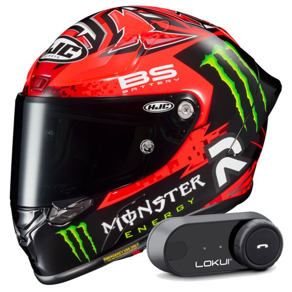 Casque Integral HJC RPHA1 Fabio Quartararo Replica + Kit Bluetooth Lokui K30