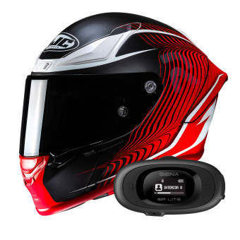 Casque Integral HJC RPHA1 Lovis MC1SF + Kit bluetooth 5R Lite Solo