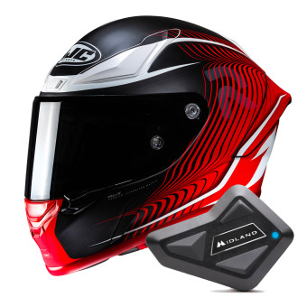 Casque Integral HJC RPHA1 Lovis MC1SF + Kit Bluetooth BT Mini