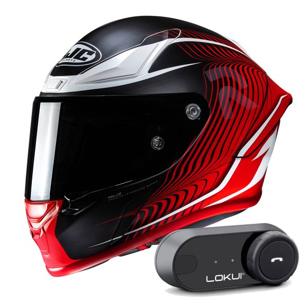 Casque Integral HJC RPHA1 Lovis MC1SF + Kit Bluetooth Lokui K30