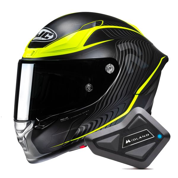 Casque Integral HJC RPHA1 Lovis MC3HSF + Kit Bluetooth BT Mini