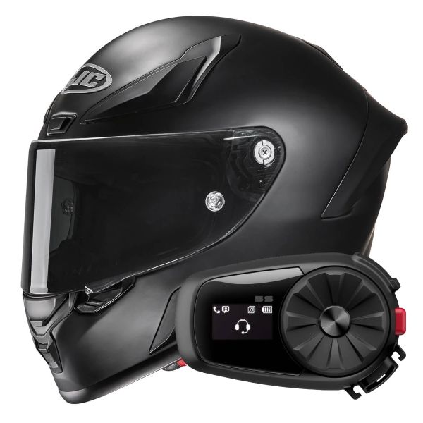 Casque Integral HJC RPHA1 Matte Black + Kit Bluetooth 5S