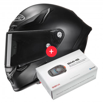 Casque Integral HJC RPHA1 Matte Black + Kit Bluetooth SMH5