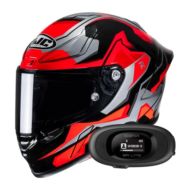 Casque Integral HJC RPHA1 Nomaro MC1 + Kit bluetooth 5R Lite Solo
