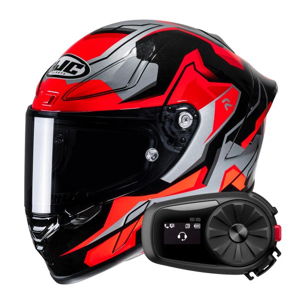 Casque Integral HJC RPHA1 Nomaro MC1 + Kit Bluetooth 5S Solo