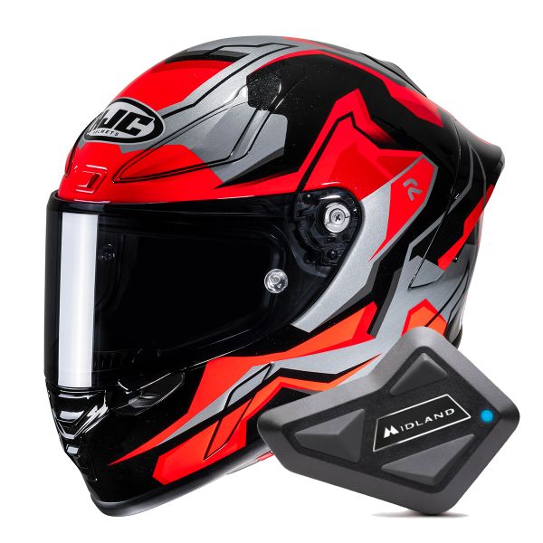 Casque Integral HJC RPHA1 Nomaro MC1 + Kit Bluetooth BT Mini