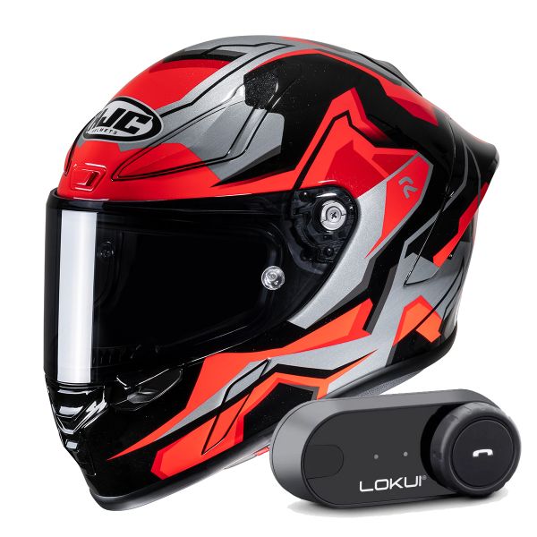 Casque Integral HJC RPHA1 Nomaro MC1 + Kit Bluetooth Lokui K30