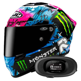 Casque Integral HJC RPHA1 Quartararo Le Mans SP 2024 + Kit bluetooth 5R Lite