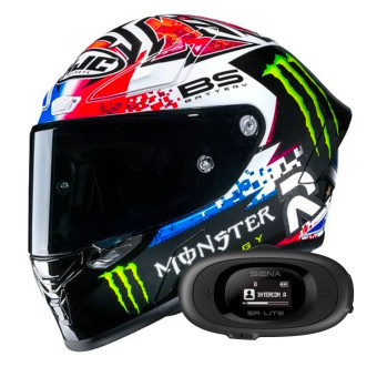 Casque Integral HJC RPHA1 Quartararo Le Mans SP + Kit bluetooth 5R Lite Solo
