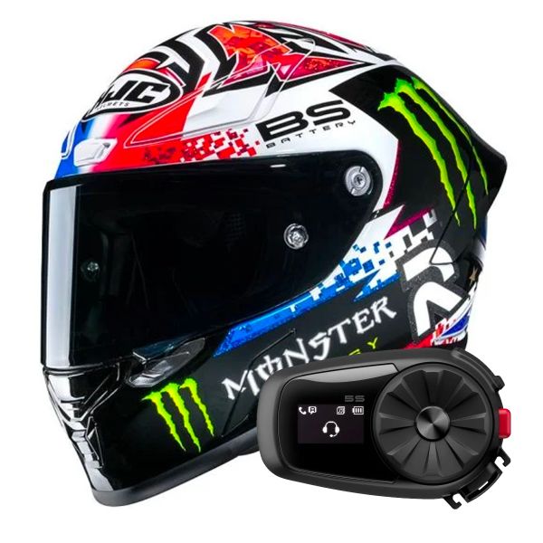 Casque Integral HJC RPHA1 Quartararo Le Mans SP + Kit Bluetooth 5S Solo