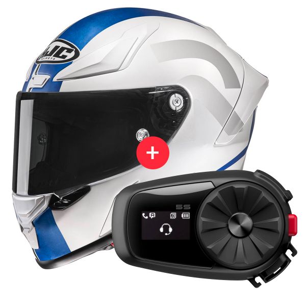Casque Integral HJC RPHA1 Senin MC2SF + Kit Bluetooth 5S
