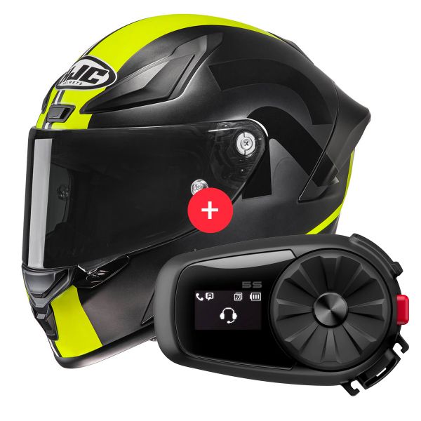 Casque Integral HJC RPHA1 Senin MC3HSF + Kit Bluetooth 5S