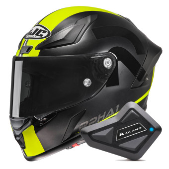 Casque Integral HJC RPHA1 Senin MC3HSF + Kit Bluetooth BT Mini