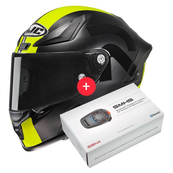 Casque Integral HJC RPHA1 Senin MC3HSF + Kit Bluetooth SMH5