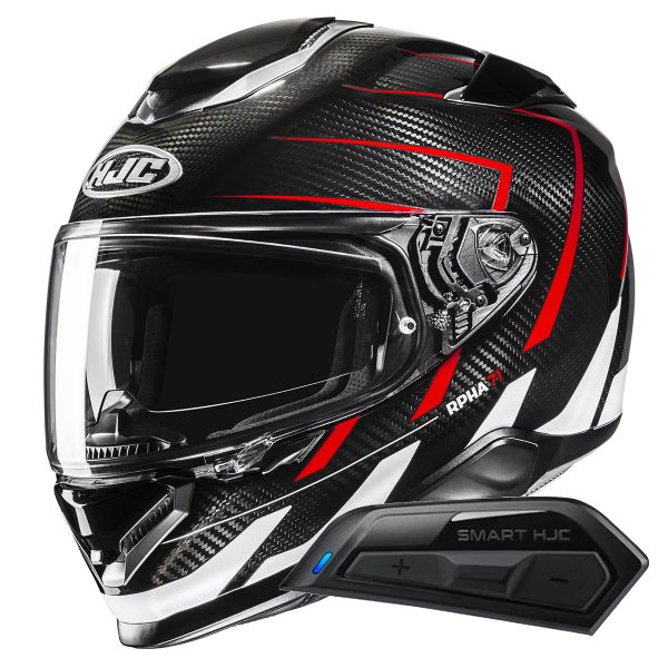 Casque Integral HJC RPHA71 Carbon Cano MC1 + Kit Bluetooth Smart 11B