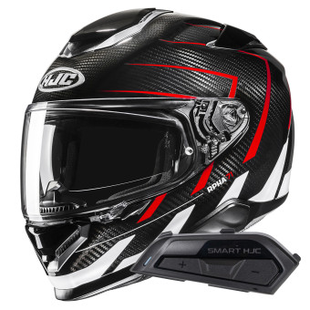 Casque Integral HJC RPHA71 Carbon Cano MC1 + Kit Bluetooth Smart 21B
