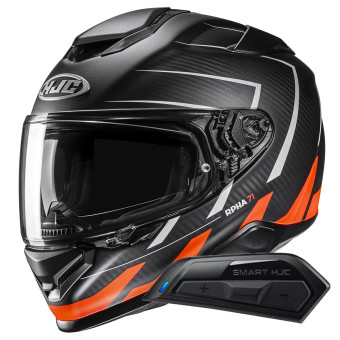 Casque Integral HJC RPHA71 Carbon Cano MC6HSF + Kit Bluetooth Smart 11B