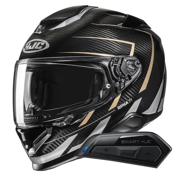 Casque Integral HJC RPHA71 Carbon Cano MC9 + Kit Bluetooth Smart 11B