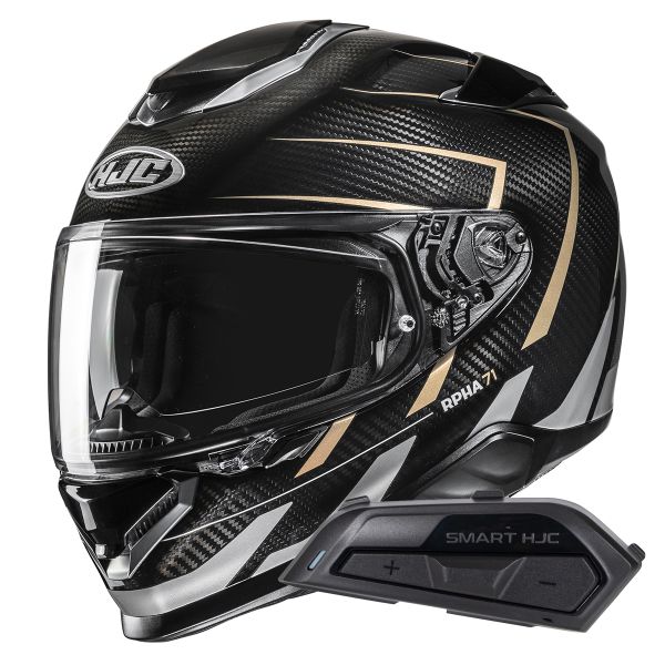 Casque Integral HJC RPHA71 Carbon Cano MC9 + Kit Bluetooth Smart 21B