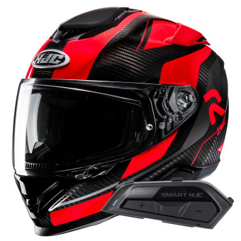 Casque Integral HJC RPHA71 Carbon Hamil MC1 + Kit Bluetooth Smart 21B