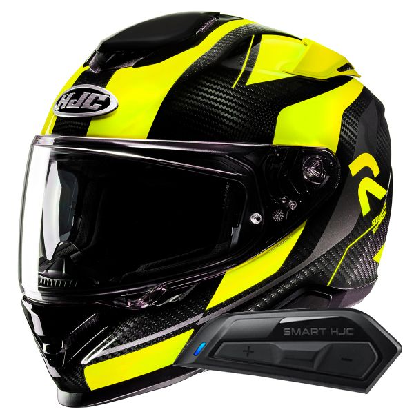 Casque Integral HJC RPHA71 Carbon Hamil MC3H + Kit Bluetooth Smart 11B