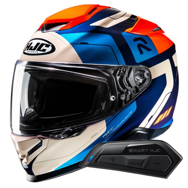 Casque Integral HJC RPHA71 Cozad MC27 + Kit Bluetooth Smart 11B