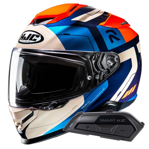Casque Integral HJC RPHA71 Cozad MC27 + Kit Bluetooth Smart 21B