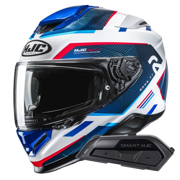 Casque Integral HJC RPHA71 Ellon MC21 + Kit Bluetooth Smart 21B