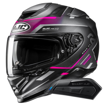 Casque Integral HJC RPHA71 Ellon MC8SF + Kit Bluetooth Smart 11B