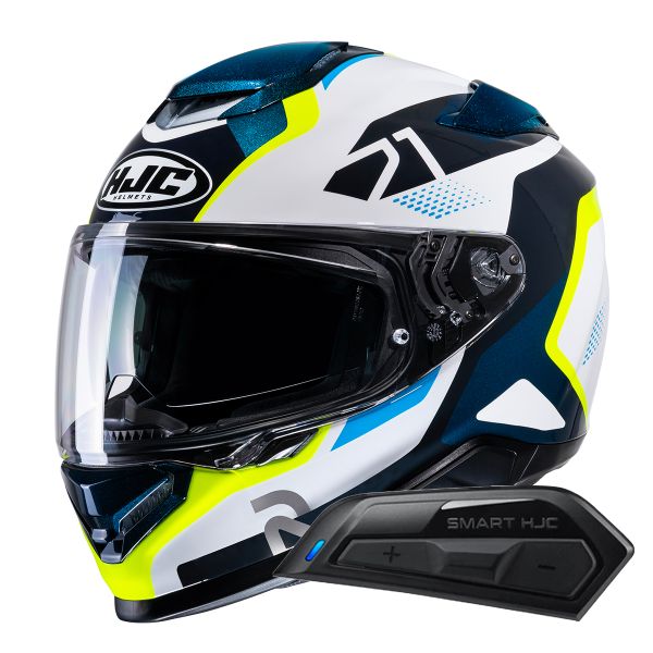 Casque Integral HJC RPHA71 Hapel MC3H + Kit Bluetooth Smart 11B