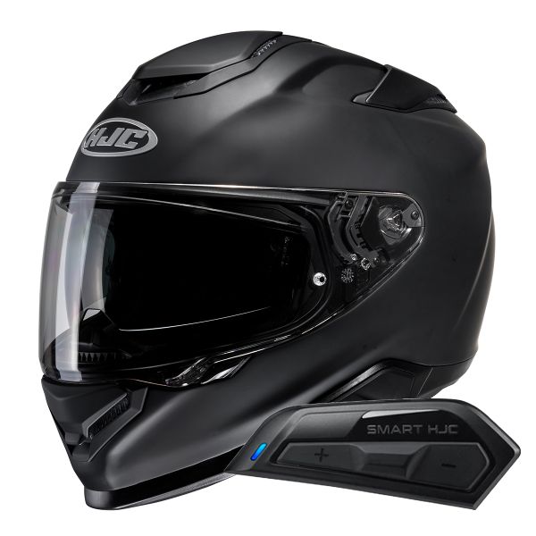 Casque Integral HJC RPHA71 Matte Black + Kit Bluetooth Smart 11B