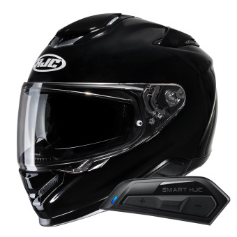 Casque Integral HJC RPHA71 Metal Black + Kit Bluetooth Smart 11B