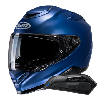 Casque Integral HJC RPHA71 Semi Flat Metallic Blue + Kit Bluetooth Smart 11B