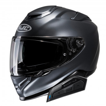 Casque Integral HJC RPHA71 Semi Flat Titanium + Kit Bluetooth Smart 21B