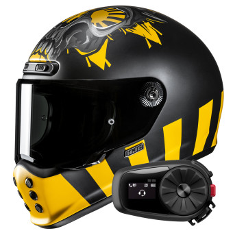 Casque Integral HJC V10 Crania MC3SF + Kit Bluetooth 5S Solo