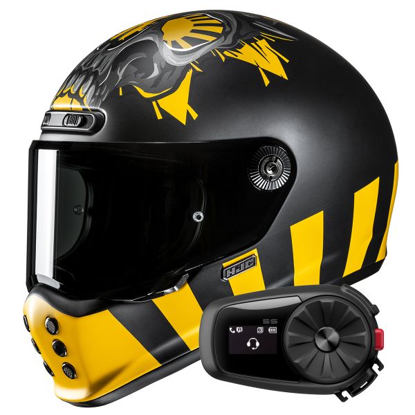Casque Integral HJC V10 Crania MC3SF + Kit Bluetooth 5S Solo