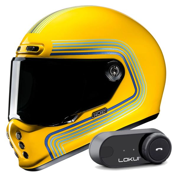 Casque Integral HJC V10 Foni MC3 + Kit Bluetooth Lokui K30 Casque Integral HJC V10 Foni MC3 + Kit Bluetooth Lokui K30