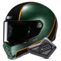 Casque Integral HJC V10 Hodu MC47 + Kit Bluetooth BT Mini