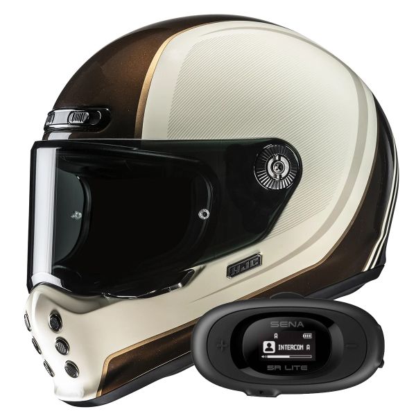 Casque Integral HJC V10 Hodu MC9 + Kit bluetooth 5R Lite