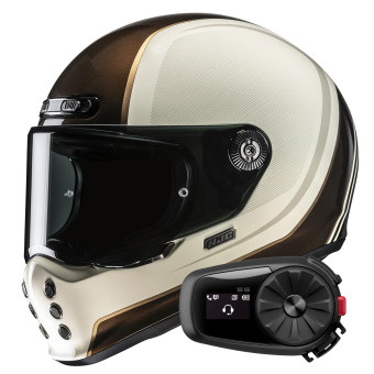 Casque Integral HJC V10 Hodu MC9 + Kit Bluetooth 5S Solo