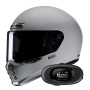 Casque Integral HJC V10 N. Grey+ Kit bluetooth 5R Lite Solo
