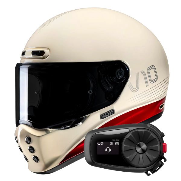 Casque Integral HJC V10 Tami MC1 + Kit Bluetooth 5S Solo