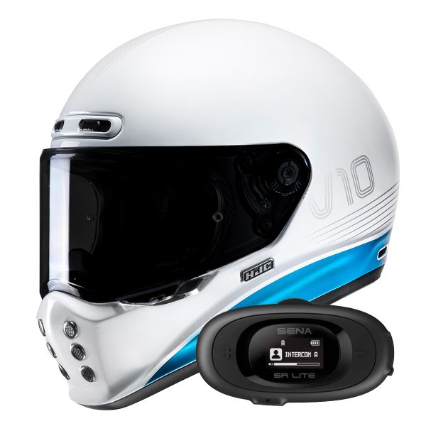 Casque Integral HJC V10 Tami MC2 + Kit bluetooth 5R Lite Solo